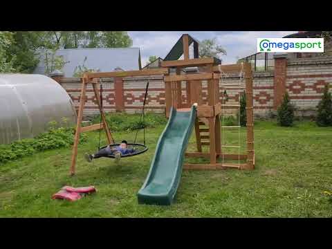 Обзор детской площадки BABYGARDEN PLAY 10 DARK GREEN - сборка от магазина ОМЕГАСПОРТ