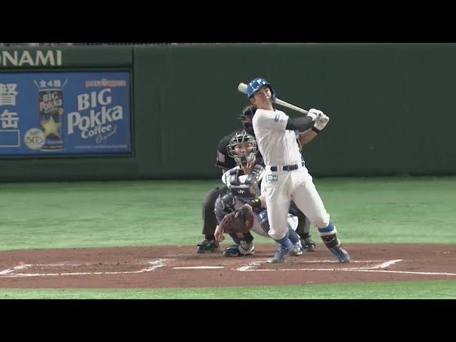 【3回裏】打撃絶好調!! ファイターズ・今川優馬が2打席連続のホームランを放つ!! 2022年4月28日 北海道日本ハムファイターズ 対 オリックス・バファローズ