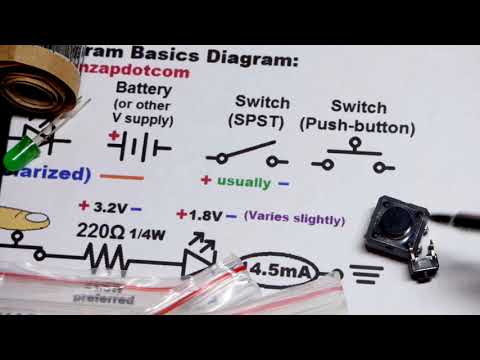 How to read schematic diagrams for electronics part 1 tutorial: The basics