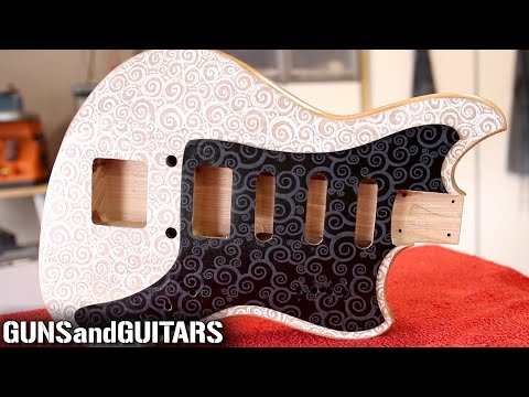 The EASIEST way to a PROFESSIONAL guitar finish WITHOUT special equipment! (fabric top+epoxy resin)