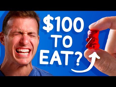 We Offered $100 to Eat this Gummy Bear (most wouldn't!) • White Elephant Show #5 Video