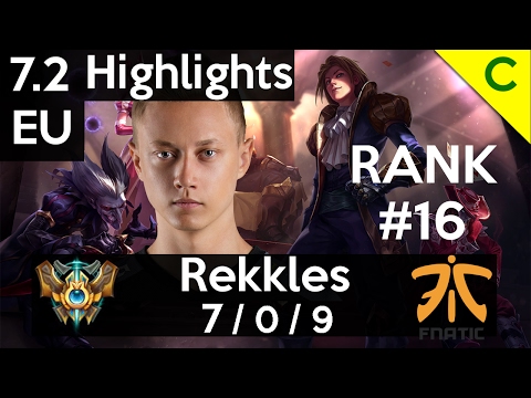 7.2 Highlights - FNC Rekkles (Ezreal) 7-0-9 Trinity Force Build
