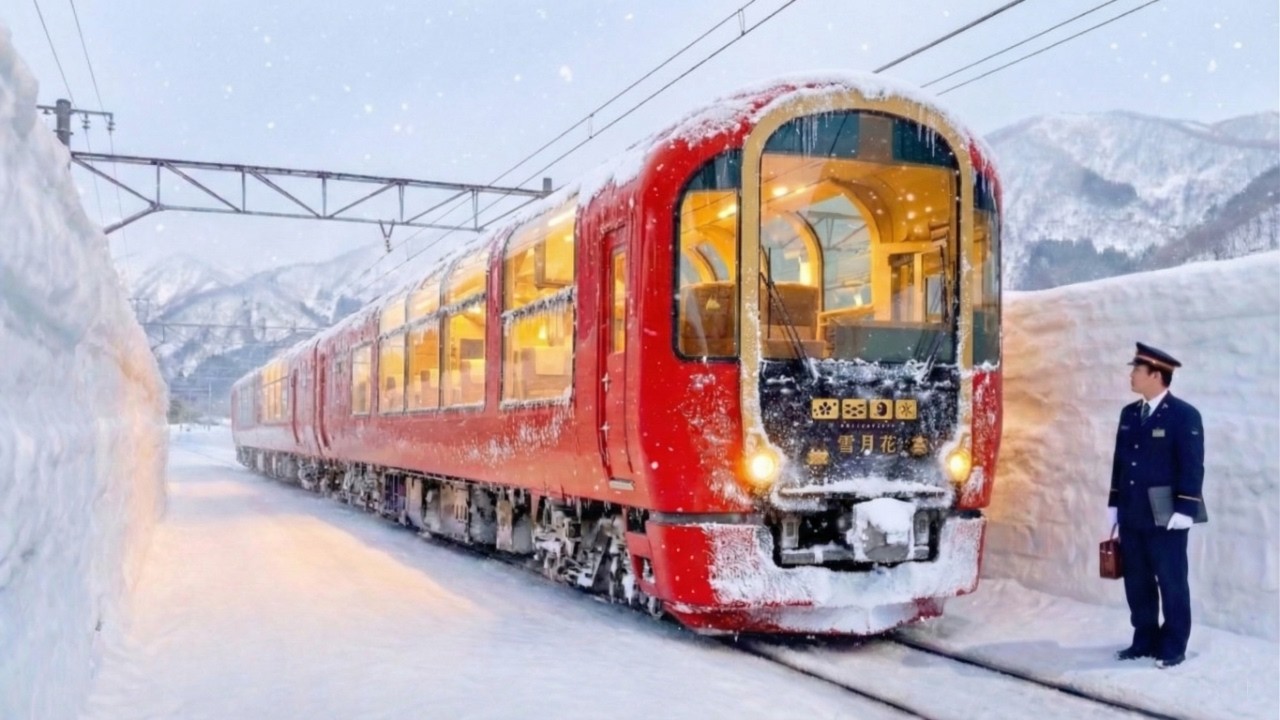 🇯🇵 3 Day Trip on Japan's Snowiest Luxury Train! | Setsugekka Express