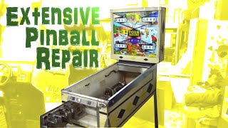 Working Through A Neglected Gottlieb Four Seasons Pinball Machine!