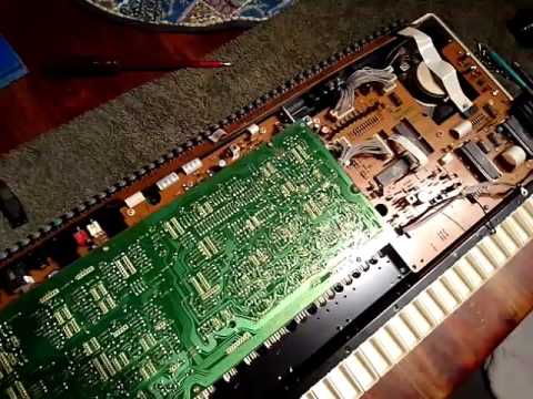 Keyboard faulty key repair, JVC KB700 H vintage synthesiser synth home organ