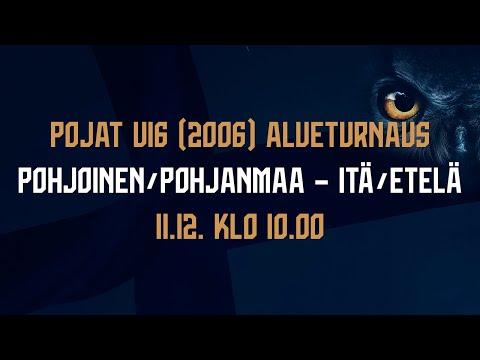 Pojat U16 (2006) alueturnaus | Pohjoinen/Pohjanmaa – Itä/Etelä | 11.12. klo 10:00