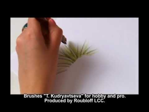 Мастер класс от Татьяны Кудрявцевой - техника «двойного мазка», травы и цветы