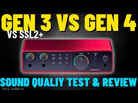 Scarlett 2i2 4th Gen vs. Scarlett 3rd Gen vs. SSL2+ | Audio Interface Review and Demo