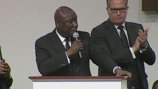 Attorney Ben Crump's plea for justice at the funeral of Patrick Lyoya