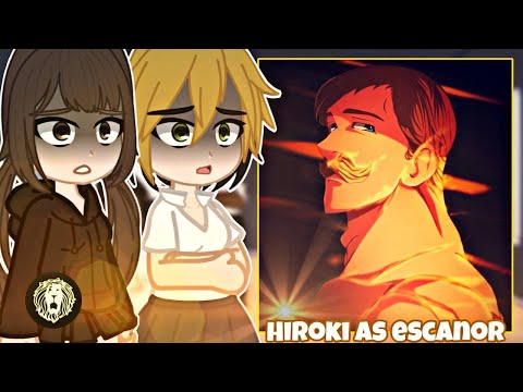 (NTR) Kokujin No Tenkousei React to Hiroki as Escanor || Seven Deadly Sins || Gacha React ||