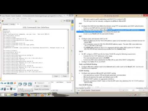 9.3.1.2 Packet Tracer CCNA skills integration challenge
