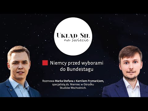 UKŁAD SIŁ NA ŚWIECIE: Niemcy przed wyborami do Bundestagu. Rozmowa z Kamilem Frymarkiem.