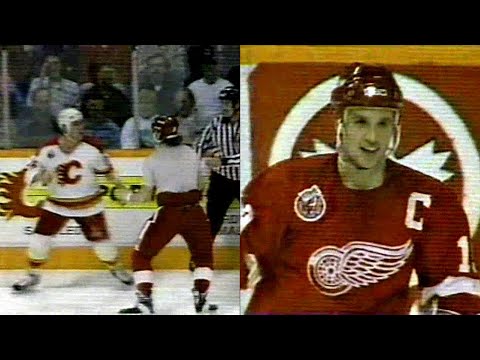 92/93 RS: Det @ Cgy Highlights - 1/26/93 (Yzerman Hat Trick)