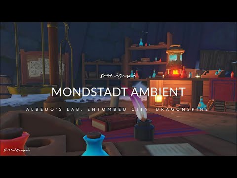 Albedo's Lab Dragonspine Mondstadt Ambient Background Music (35 Min) | Genshin Impact Ambience