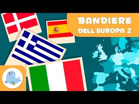 Le bandiere dell'Europa II - Geografia per bambini