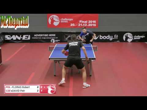 Table Tennis Challenger Series 2016 - Petr David Vs Robert Floras -