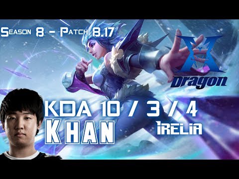 KZ Khan IRELIA vs LISSANDRA Mid - Patch 8.17 KR Ranked