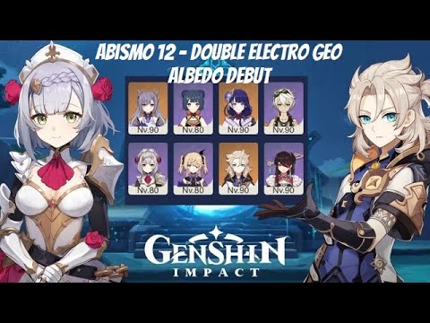Genshin Impact - Abismo (2.3) - Andar 12, 9 estrelas - Double Electro Geo