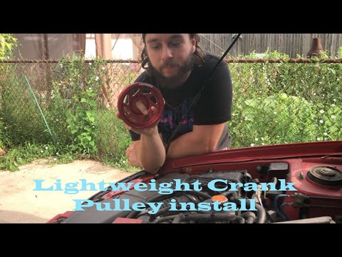 How to install a lightweight crank pulley in a WRX plus review