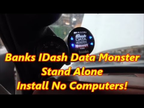 Banks iDash Datamonster Install and Programming Making the Tach Work and Sensor Calibration Settings