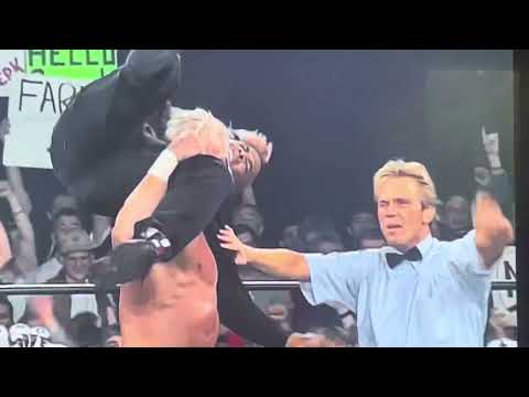 Lex Luger vs. Buff Bagwell when nWo Vincent Interferes Causing DQ Torture Rack Applied to Virgil & B