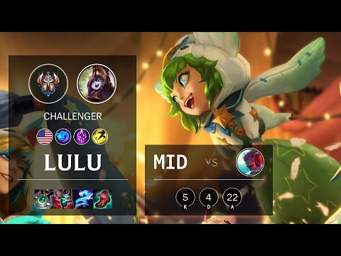 Lulu Mid vs Yone - NA Challenger Patch 10.25b