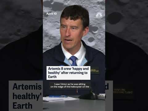 Artemis II crew 'happy and healthy' after returning to Earth