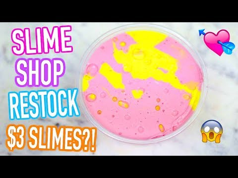 Slime Shop Restock! February 11th, 2018 ($3 SLIMES?!) Video