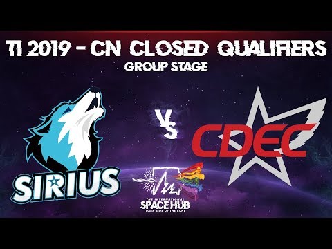 Sirius vs CDEC - TI9 CN Regional Qualifiers: Group Stage