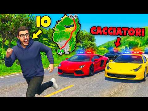 Scappo ATTRAVERSO tutta LA MAPPA di GTA 5 dai CACCIATORI!
