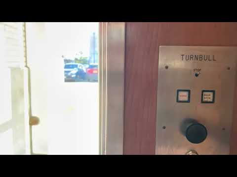 Vintage Turnbull Hydraulic Service Elevator at Weller Hall at Hofstra University in Hempstead, NY