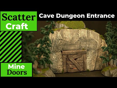 Dungeons and Dragons Mine Doors - Scatter Craft Cave Door Build