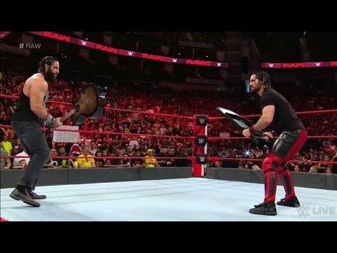 Jinder Mahal & Elias Attacks Seth Rollins & Roman Reings -WWE Raw 4, June 2018