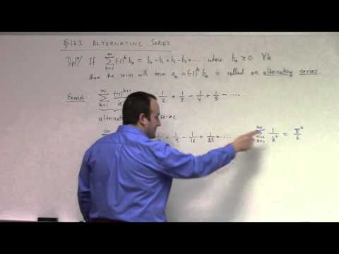 Calculus II: sec1: alternating series, March 22