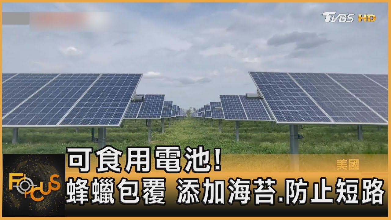 可食用電池!蜂蠟包覆 添加海苔.防止短路