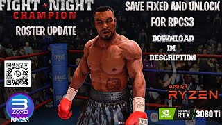 RPCS3 Fight Night Champion Roster offline Update Fixed  (Files in Description)