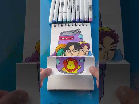 K-pop Demon Hunters Folding Surprise!! #artlandhowtodraw #drawing #art #shorts #kpopdemonhunters
