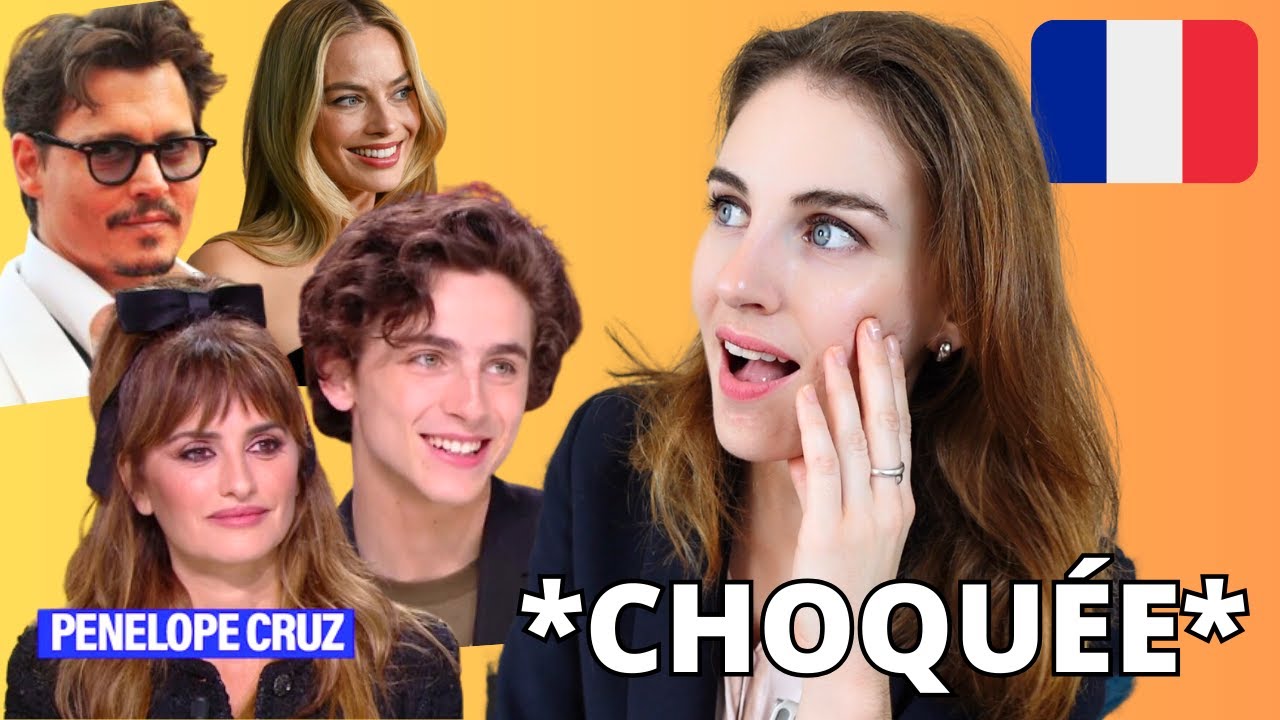 French Teacher Reaction  😱 Celebrities Speaking French