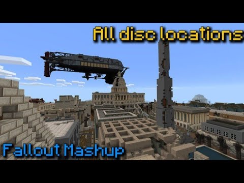 Minecraft Fallout Mashup Map. All 12 Disc Locations