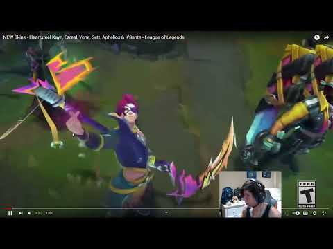 FIRST REACTION TO NEW HEARTSTEEL KAYN SKIN  - OFFICIAL SKINS TRAILER