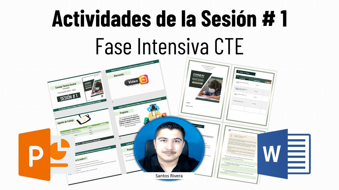 ✅ Actividades y materiales 👉 SESIÓN  # 1 👈 de la Fase Intensiva del CTE