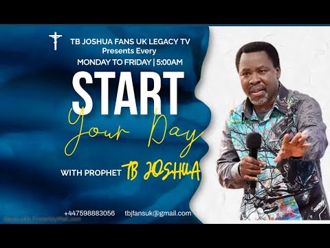 START YOUR DAY WITH TB JOSHUA - HOW TO HONOUR JESUS! 20.01.23
