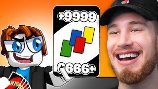 IMPOSSIBLE +9999 Uno Card Challenge in Roblox!