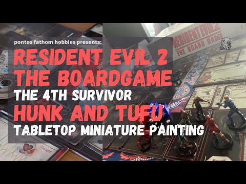 Resident Evil 2 Boardgame: 4th Survivor Miniature Painting HUNK and Tofu