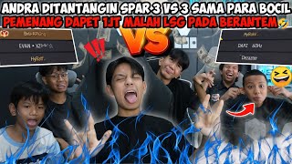 Download lagu ANDRA DITANTANGIN SPAR 3 VS 3 SAMA PARA BOCIL! PEMENANG GUA KASI 1JT MALAH LSG PADA BERANTEM🤣 mp3