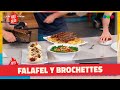 Meat Brochette Falafel With Pita Bread Kureibies ARIEL IN ITS OWN SAUCE
