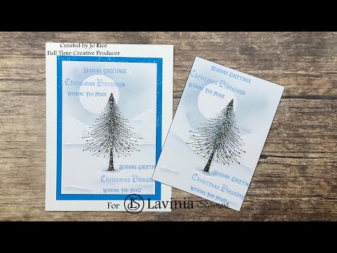 Christmas Sentiment by Jo Rice #laviniastamps #cardmakingvideo #christmas 
