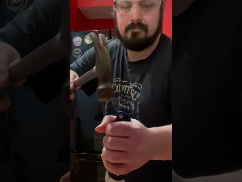 Spyderco PM2 CPM S110V! Hammered through a penny! Will the tip break?!🤯😱😰