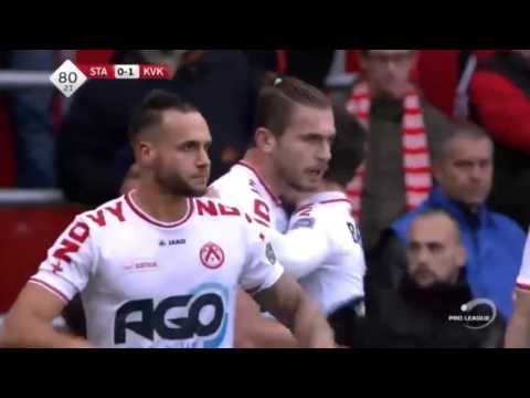 Athanasios Papazoglou Goal ● Standard de Liege vs KV Kortrijk ● Belgium Jupiler League 22 11 2015