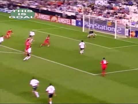 Goal! Pablo Aimar. Valencia CF vs Liverpool FC. 17.09.2002